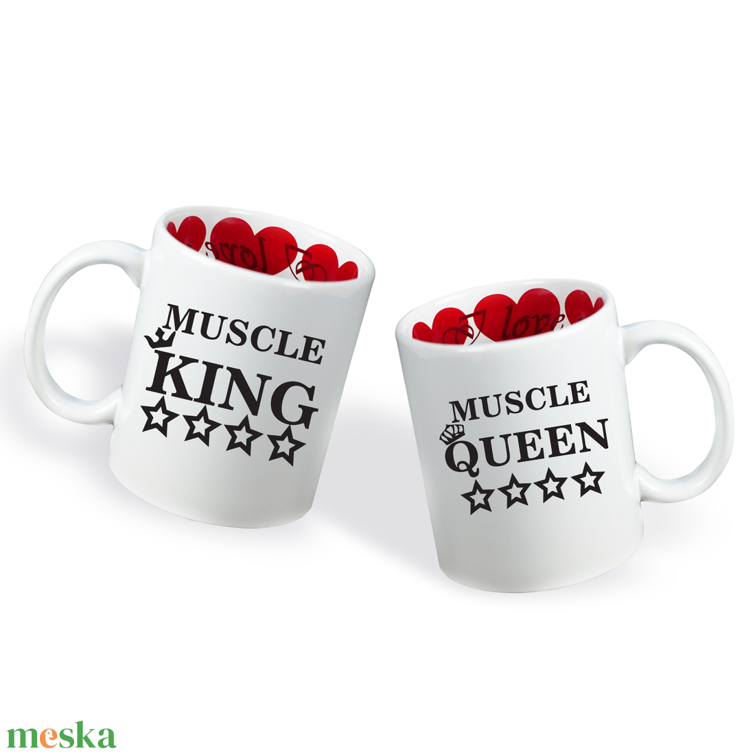 Valentin napi Páros bögre - Muscle King - Queen - otthon & életmód - konyhafelszerelés, tálalás - tálalás - bögre & csésze - Meska.hu Valentin napi Páros bögre - Muscle King - Queen - otthon & életmód - konyhafelszerelés, tálalás - tálalás - bögre & csésze - Meska.hu