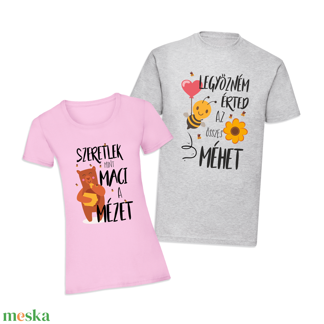 Páros mintás póló, pulóver Maci - Méz - ruha & divat - páros szett - női-férfi páros szett - Meska.hu Páros mintás póló, pulóver Maci - Méz - ruha & divat - páros szett - női-férfi páros szett - Meska.hu