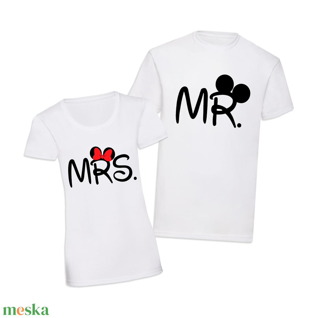 Páros mintás póló, pulóver Mr - Mrs - ruha & divat - páros szett - női-férfi páros szett - Meska.hu