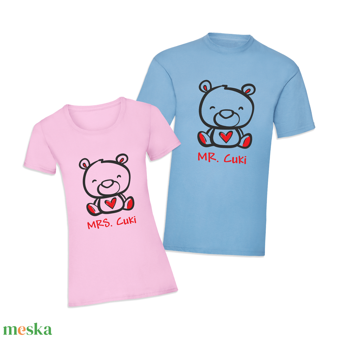 Páros mintás póló, pulóver Mr cuki - Mrs cuki - ruha & divat - páros szett - női-férfi páros szett - Meska.hu Páros mintás póló, pulóver Mr cuki - Mrs cuki - ruha & divat - páros szett - női-férfi páros szett - Meska.hu