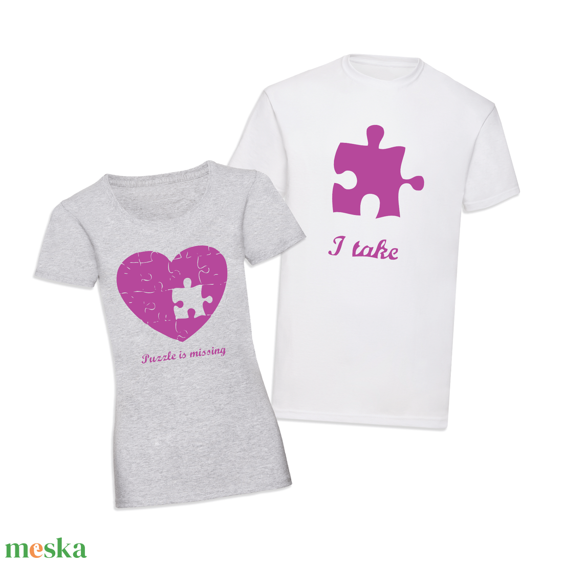 Páros mintás póló, pulóver Puzzle - ruha & divat - páros szett - női-férfi páros szett - Meska.hu Páros mintás póló, pulóver Puzzle - ruha & divat - páros szett - női-férfi páros szett - Meska.hu