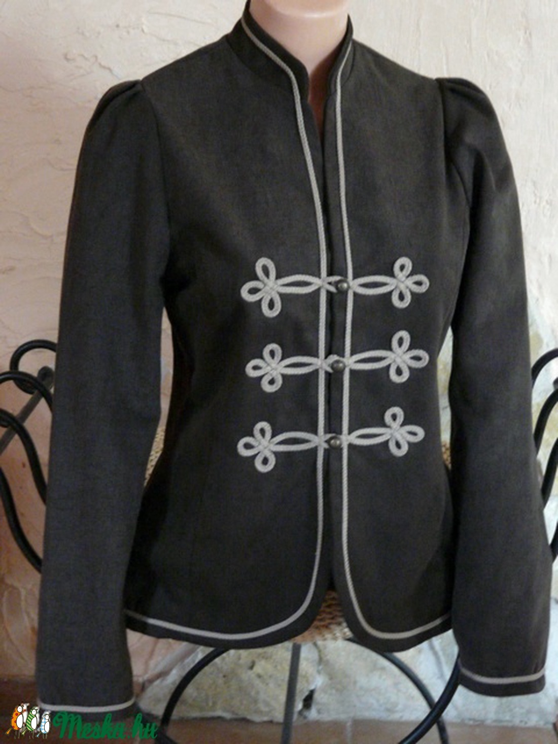 Paszományos vászon átmeneti kabát, blézer -  - Meska.hu