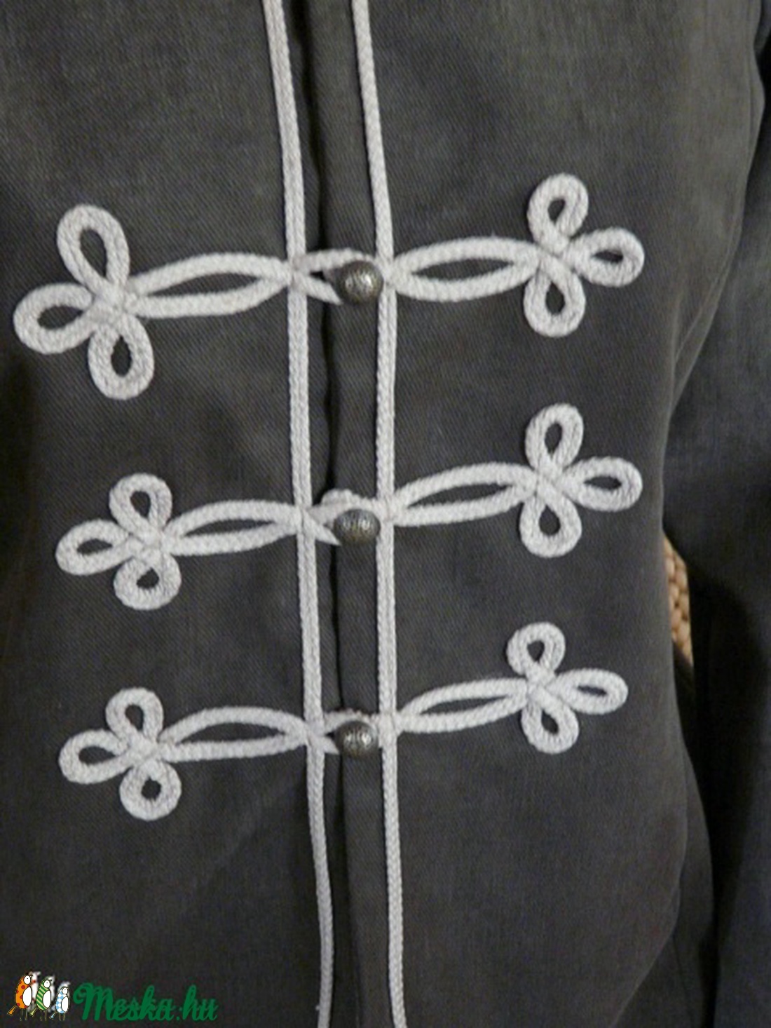 Paszományos vászon átmeneti kabát, blézer -  - Meska.hu