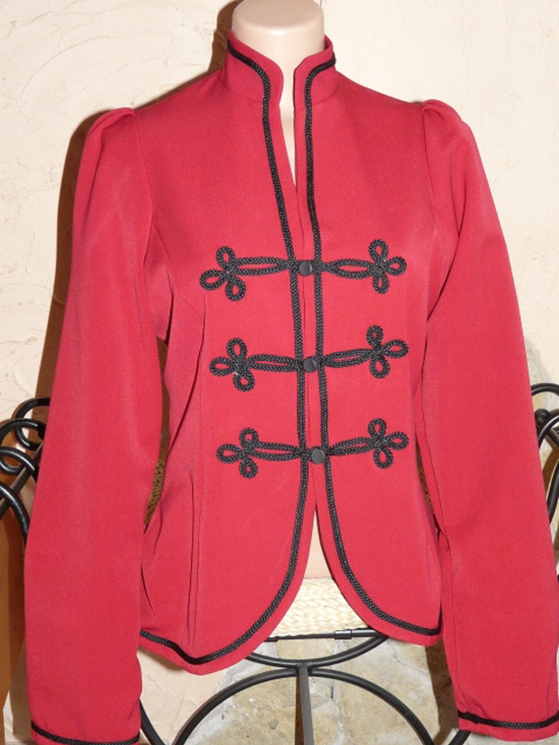 Paszományos piros blézer  -  - Meska.hu