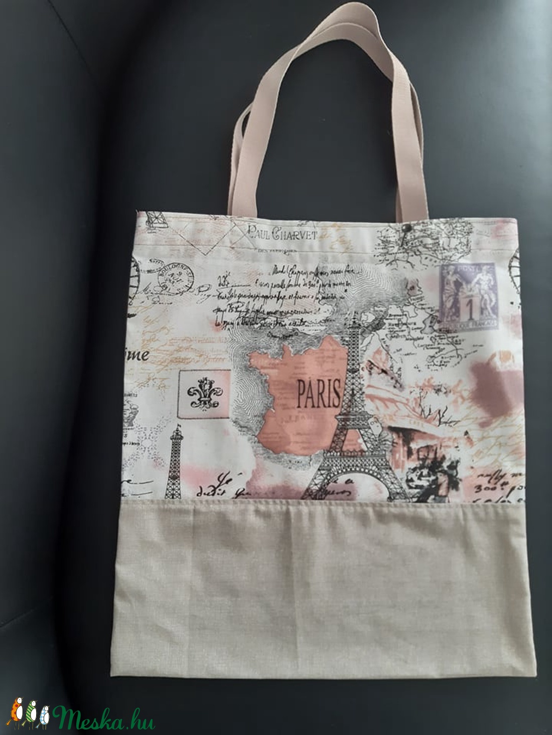 Párizsi mintás bevásárló táska - táska & tok - bevásárlás & shopper táska - shopper, textiltáska, szatyor - Meska.hu Párizsi mintás bevásárló táska - táska & tok - bevásárlás & shopper táska - shopper, textiltáska, szatyor - Meska.hu