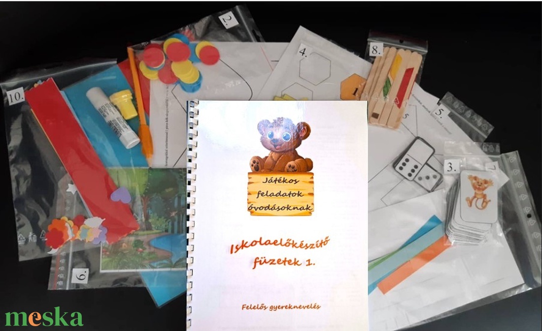 Óvodásoknak iskolafelkészítő feladatok 1. - játék & sport - készségfejlesztő és logikai játék - oktató játékok - Meska.hu