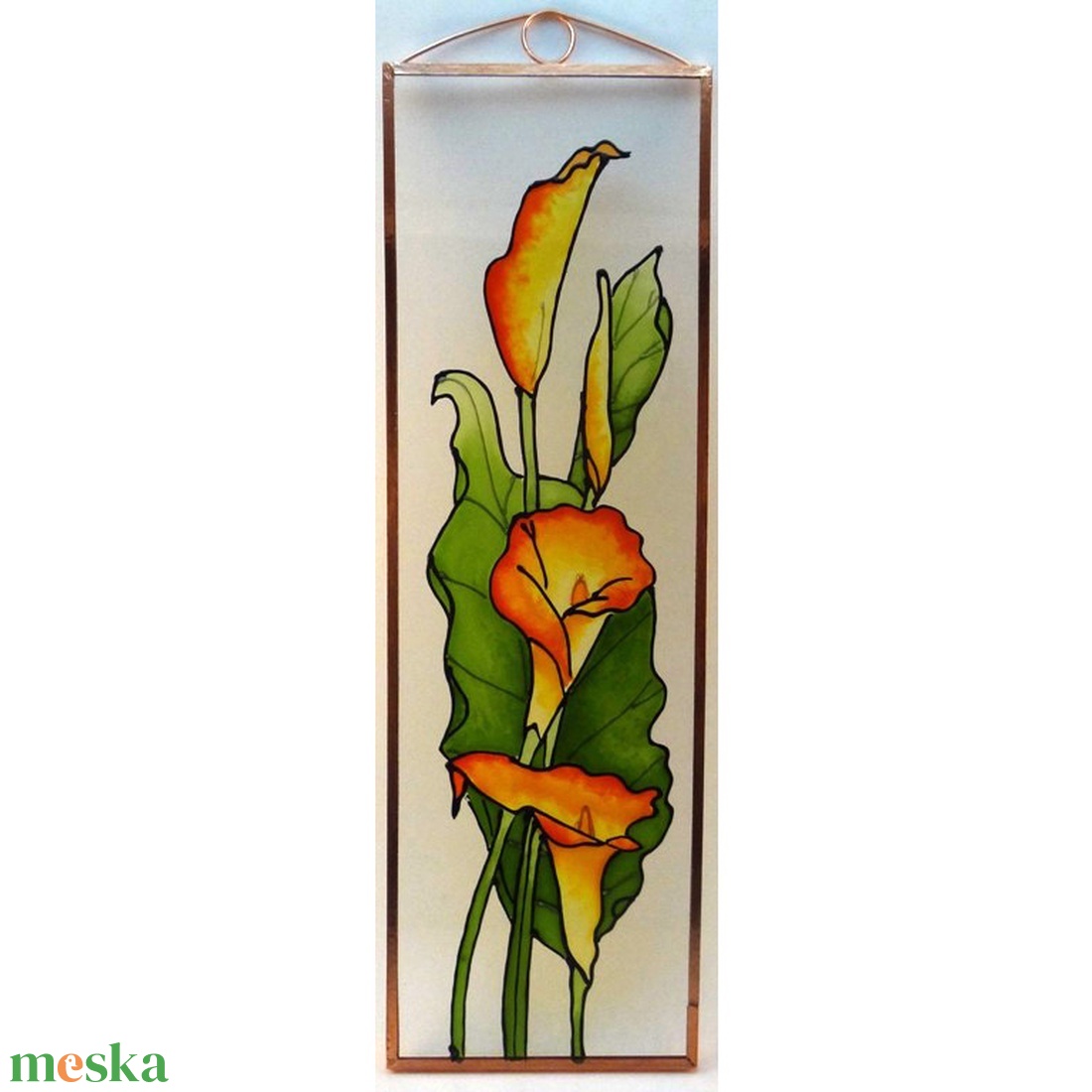Kála - Üveg, Üvegkép - művészet - festmény - üvegfestmény - Meska.hu