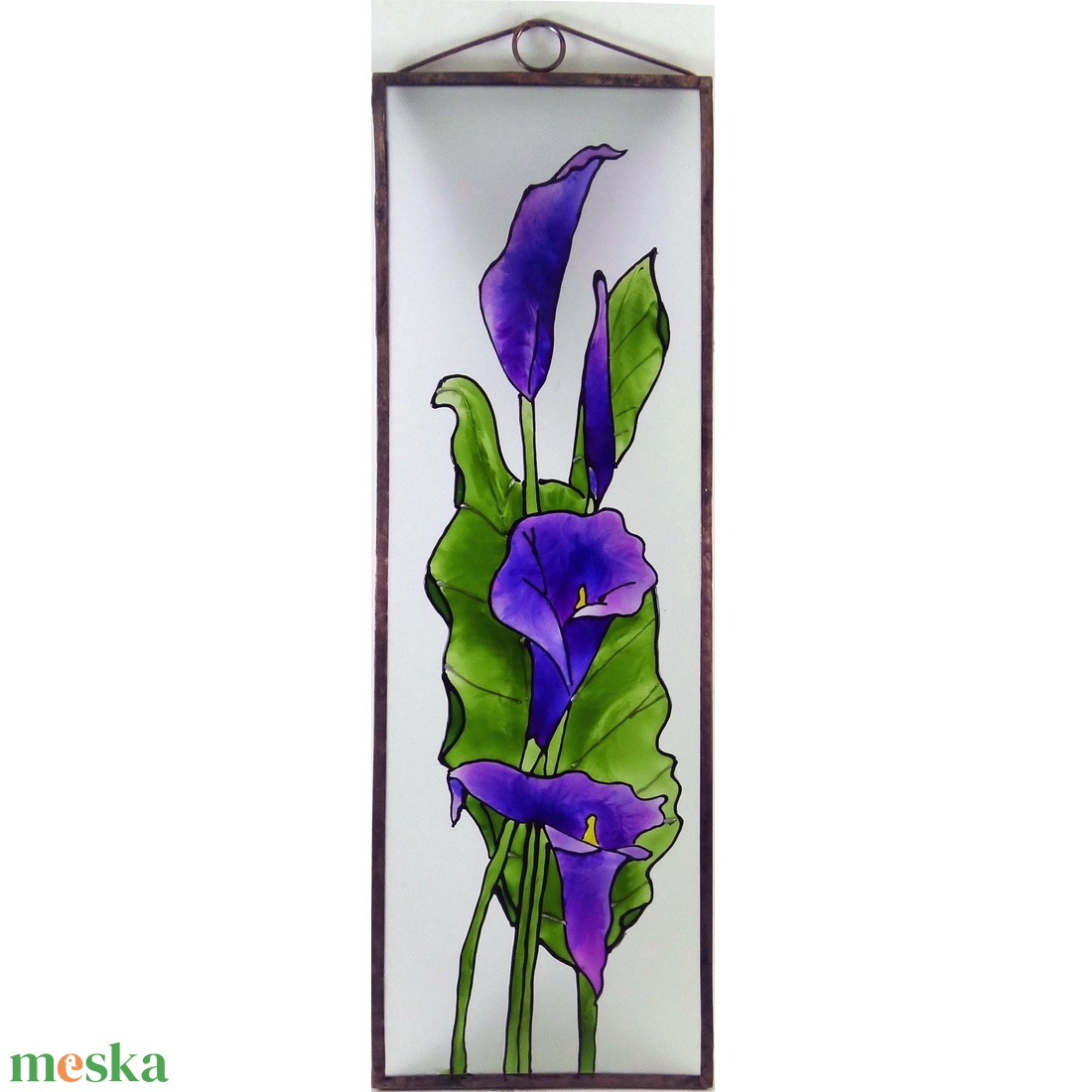 Kála - Üveg, Üvegkép - művészet - festmény - üvegfestmény - Meska.hu