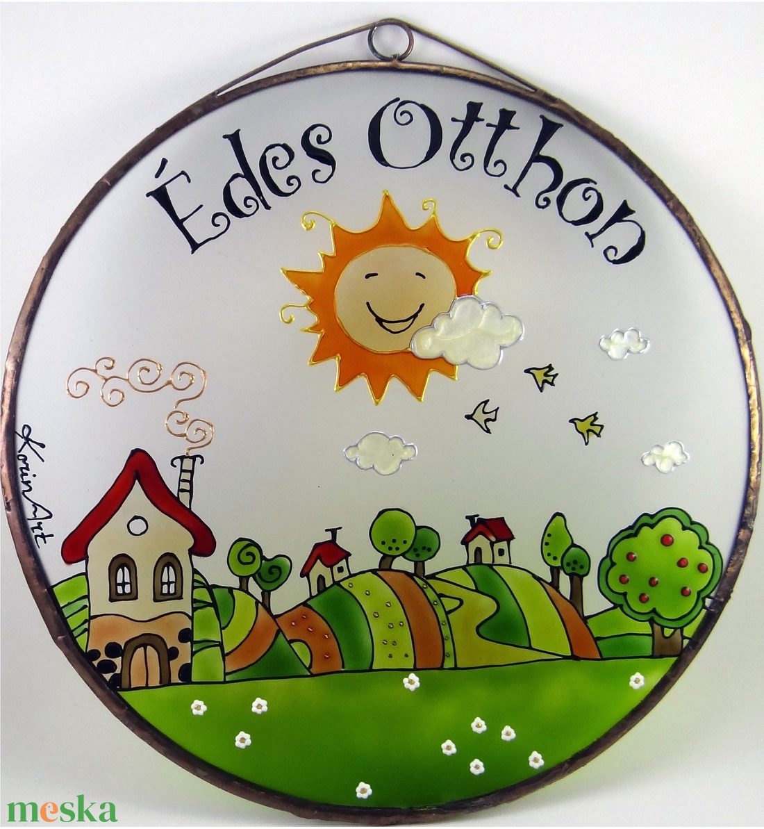 Dimbes-dombos Édes otthon - Üvegkép - otthon & életmód - dekoráció - kép & falikép - üvegkép - Meska.hu Dimbes-dombos Édes otthon - Üvegkép - otthon & életmód - dekoráció - kép & falikép - üvegkép - Meska.hu