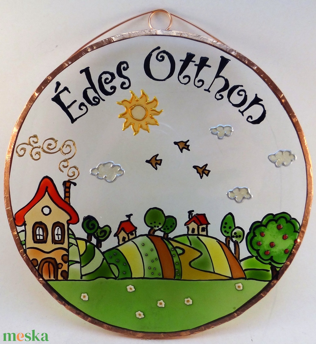 Dimbes-dombos Édes otthon - Üvegkép - otthon & életmód - dekoráció - kép & falikép - üvegkép - Meska.hu Dimbes-dombos Édes otthon - Üvegkép - otthon & életmód - dekoráció - kép & falikép - üvegkép - Meska.hu