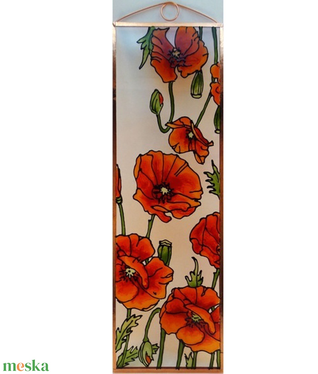 Pipacsok - Üveg, Üvegkép - otthon & életmód - dekoráció - kép & falikép - üvegkép - Meska.hu