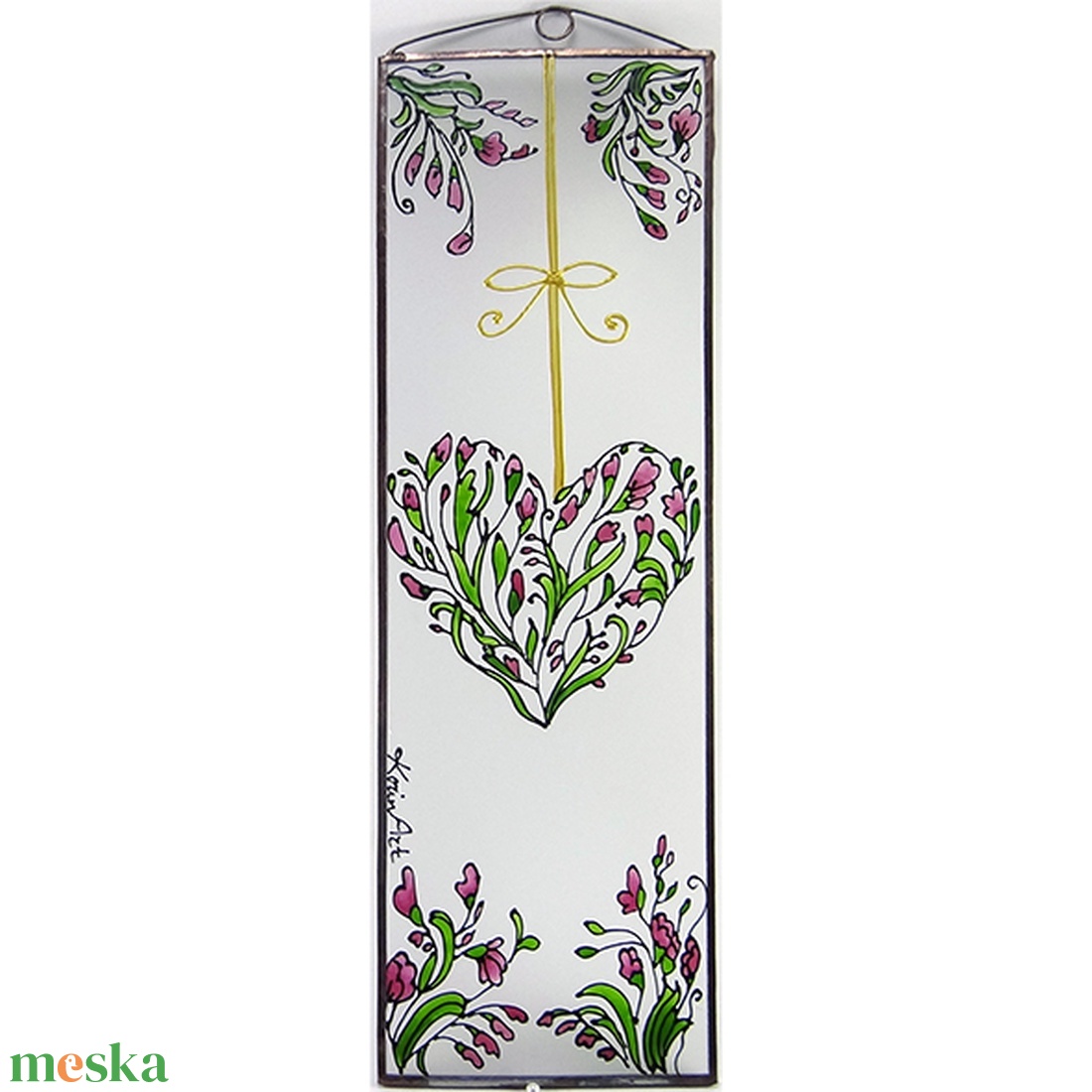 Frézia - Üveg, Üvegkép - otthon & életmód - dekoráció - kép & falikép - üvegkép - Meska.hu