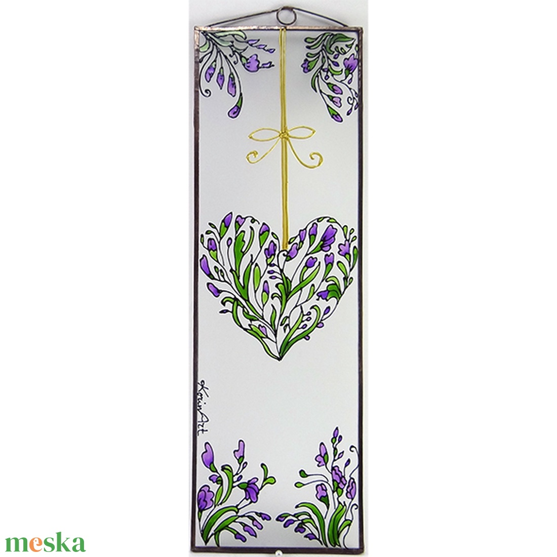 Frézia - Üveg, Üvegkép - otthon & életmód - dekoráció - kép & falikép - üvegkép - Meska.hu