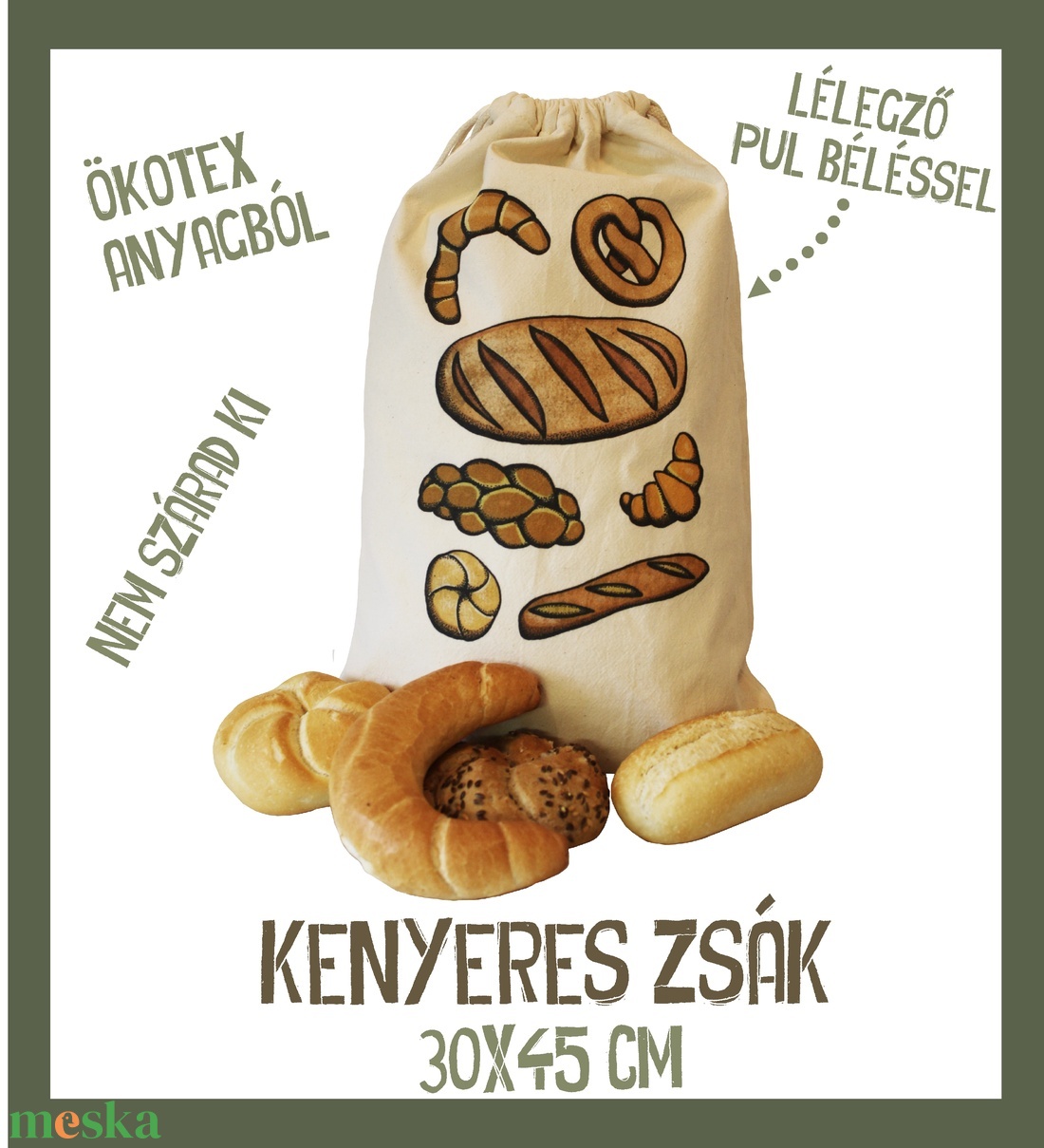 Kenyeres zsák - táska & tok - bevásárlás & shopper táska - kenyeres zsák - Meska.hu