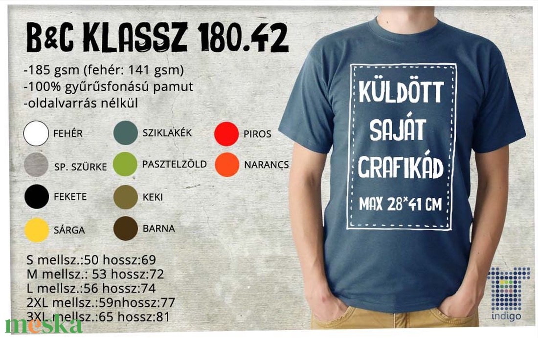 Férfi póló a Te grafikáddal - Küldött grafika BC 190 típusú pólóra - ruha & divat - férfi ruha - póló - Meska.hu Férfi póló a Te grafikáddal - Küldött grafika BC 190 típusú pólóra - ruha & divat - férfi ruha - póló - Meska.hu