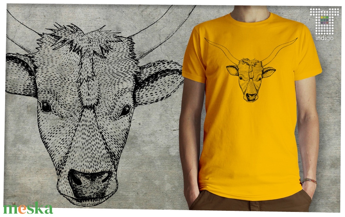Magyar szürkemarha - ruha & divat - gyerekruha - póló - Meska.hu