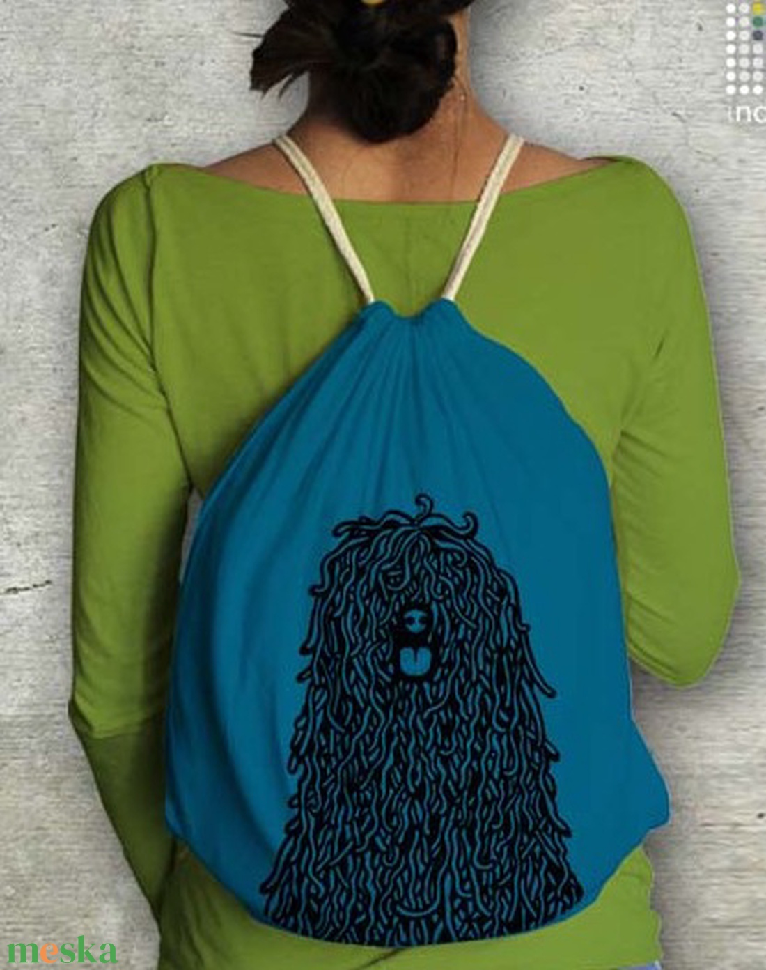 Puli - zsinórós hátizsákon - táska & tok - bevásárlás & shopper táska - shopper, textiltáska, szatyor - Meska.hu Puli - zsinórós hátizsákon - táska & tok - bevásárlás & shopper táska - shopper, textiltáska, szatyor - Meska.hu