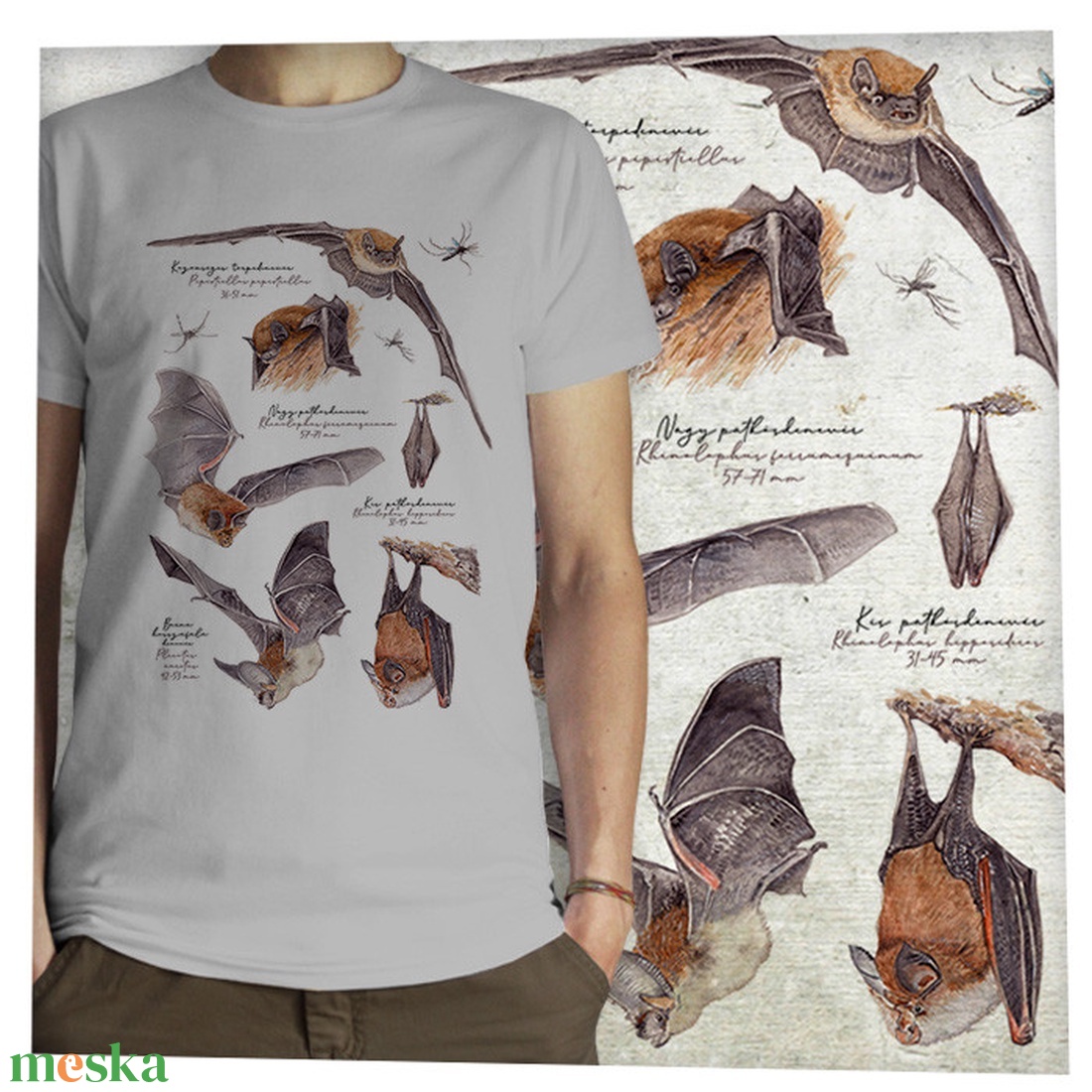 Denevér -  Jó minőségű klasszikus férfipóló - ruha & divat - férfi ruha - póló - Meska.hu