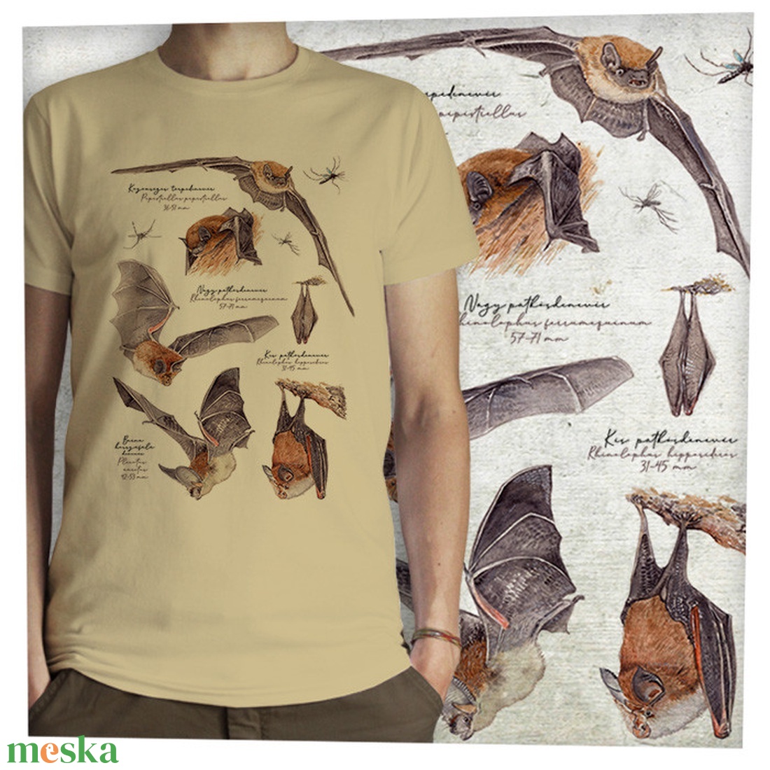 Denevér -  Jó minőségű klasszikus férfipóló - ruha & divat - férfi ruha - póló - Meska.hu