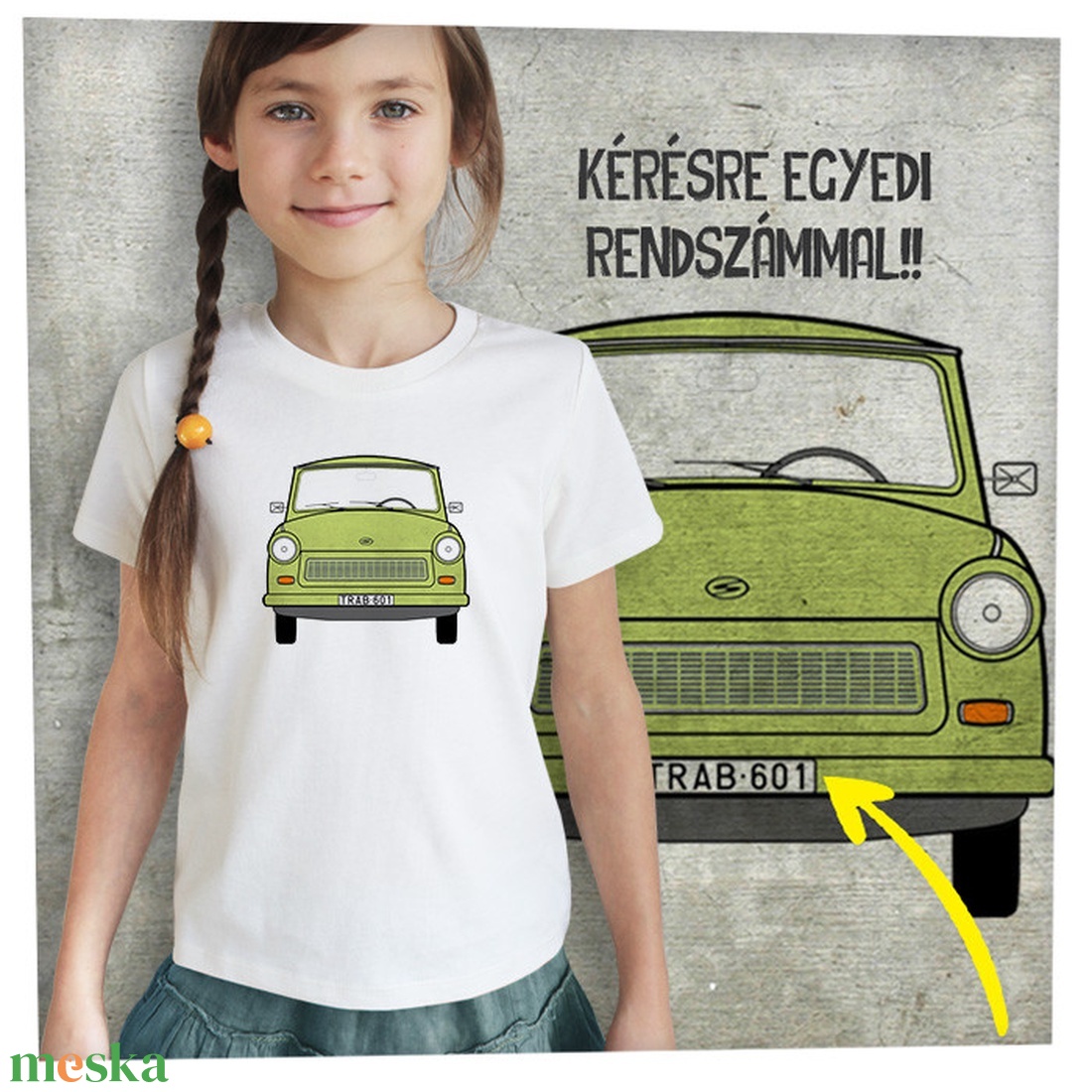 Trabant egyoldalas - Prémium bio gyerekpóló - ruha & divat - gyerekruha - póló - Meska.hu