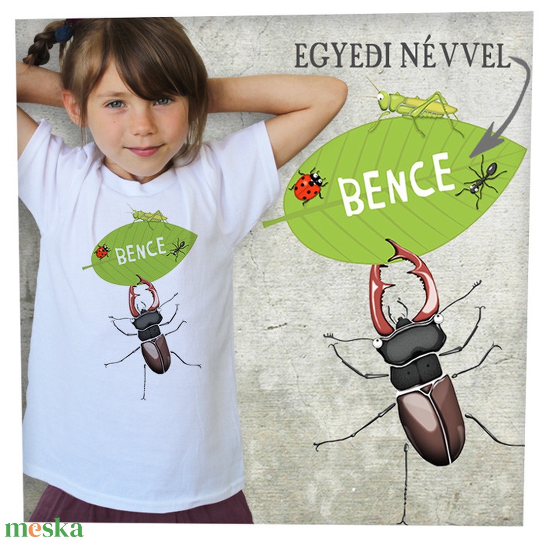 Erdőjáróknak saját névvel - Jó minőségű klasszikus gyerekpóló - ruha & divat - gyerekruha - póló - Meska.hu