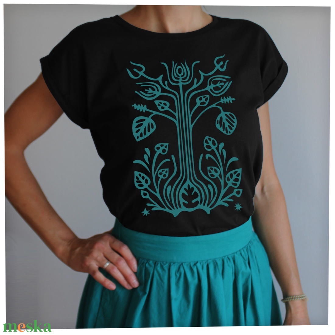 Ketesdi kályhacsempe - Lezser női póló - ruha & divat - női ruha - póló, felső - Meska.hu