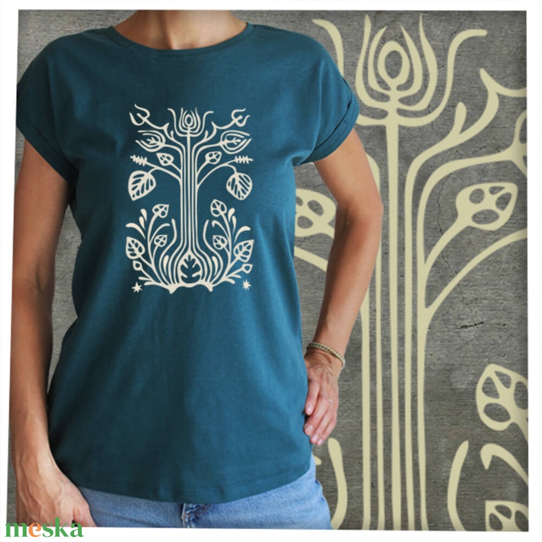 Ketesdi kályhacsempe - Lezser női póló - ruha & divat - női ruha - póló, felső - Meska.hu