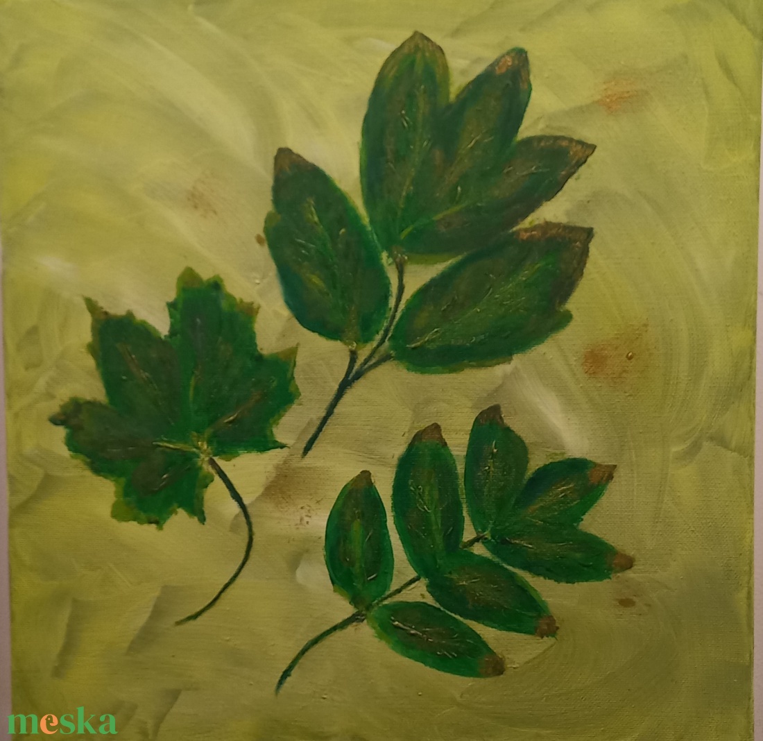 Zöld(ség) - művészet - festmény - akril - Meska.hu