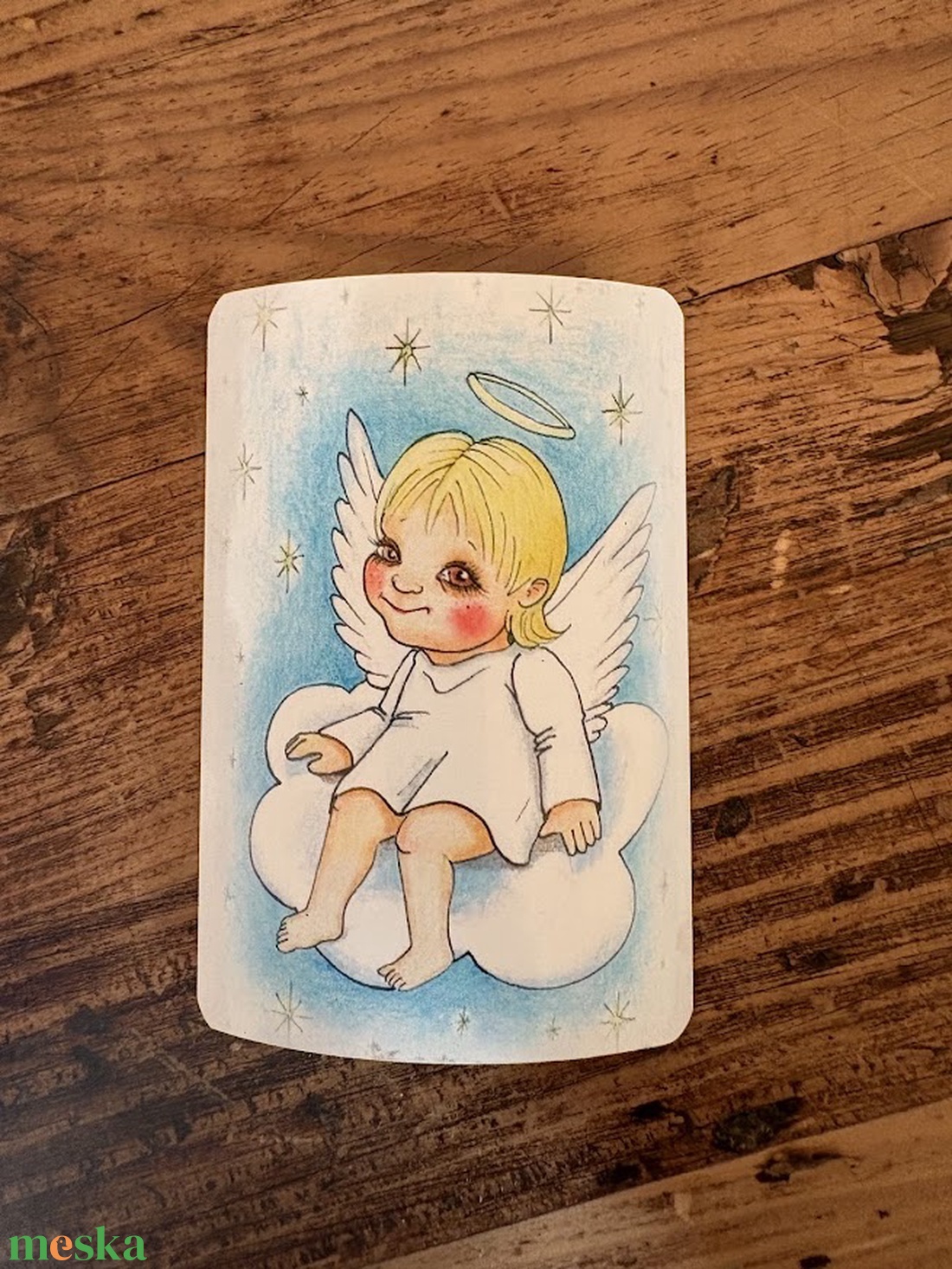 Angyalka hűtőmágnes - otthon & életmód - konyhafelszerelés, tálalás - konyhai dekoráció - hűtőmágnes - Meska.hu
