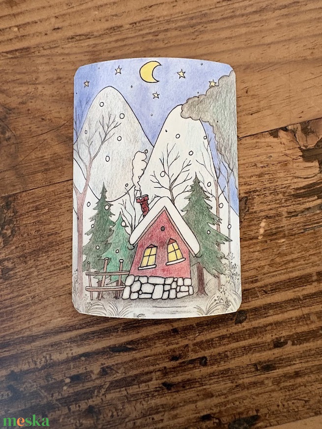 Téli álom hűtőmágnes - otthon & életmód - konyhafelszerelés, tálalás - konyhai dekoráció - hűtőmágnes - Meska.hu