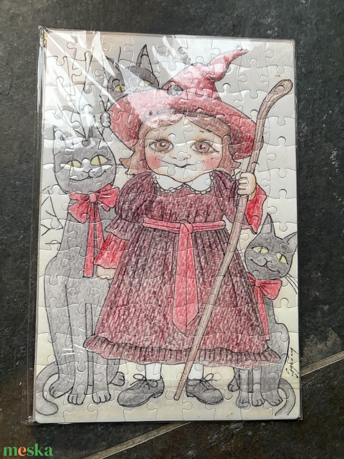 Hűtőmágnes puzzle kisboszi - otthon & életmód - konyhafelszerelés, tálalás - konyhai dekoráció - hűtőmágnes - Meska.hu