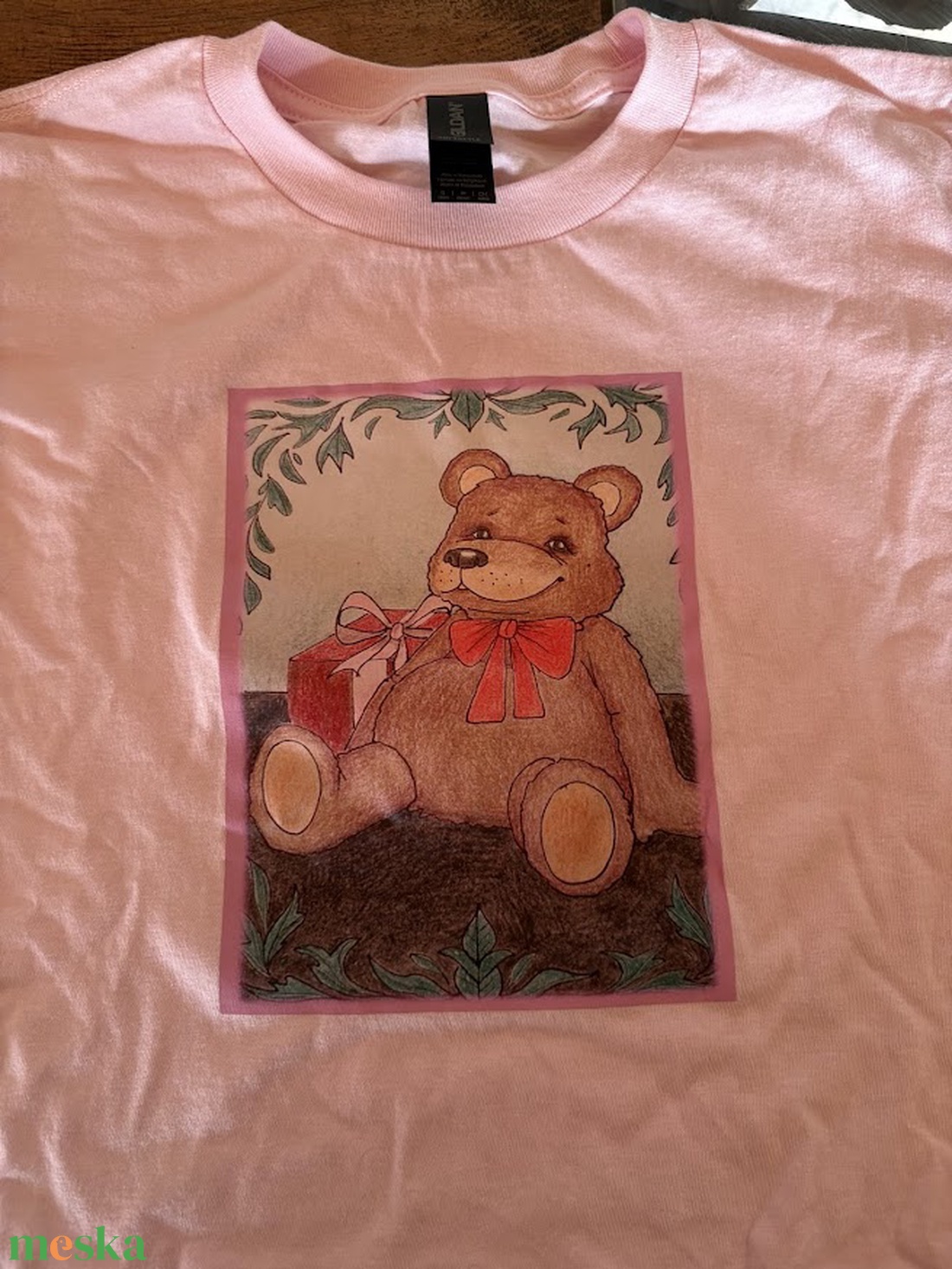 Maci mintás gyermek póló - ruha & divat - gyerekruha - póló - Meska.hu