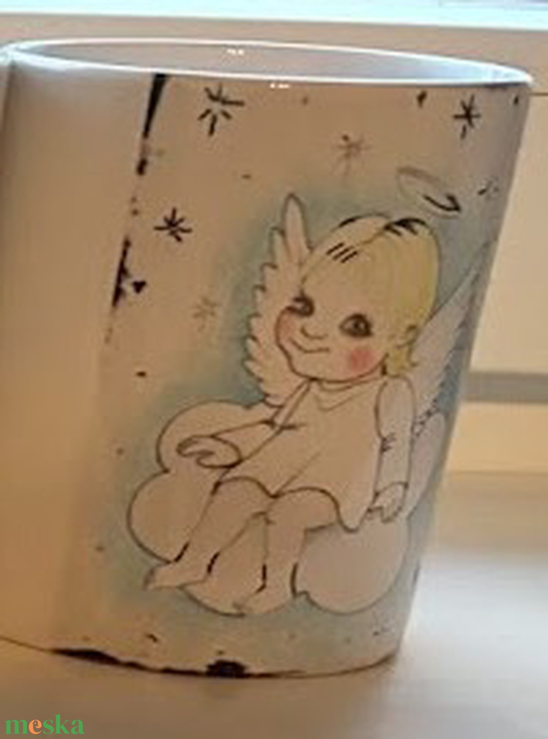 Angyalka bögre - otthon & életmód - konyhafelszerelés, tálalás - tálalás - bögre & csésze - Meska.hu