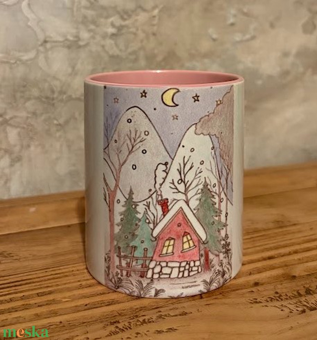 Téli álom bögre - otthon & életmód - konyhafelszerelés, tálalás - tálalás - bögre & csésze - Meska.hu