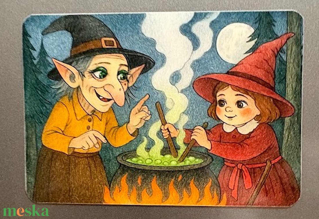 Hűtőmágnes - Kisboszi főzni tanul - otthon & életmód - konyhafelszerelés, tálalás - konyhai dekoráció - hűtőmágnes - Meska.hu