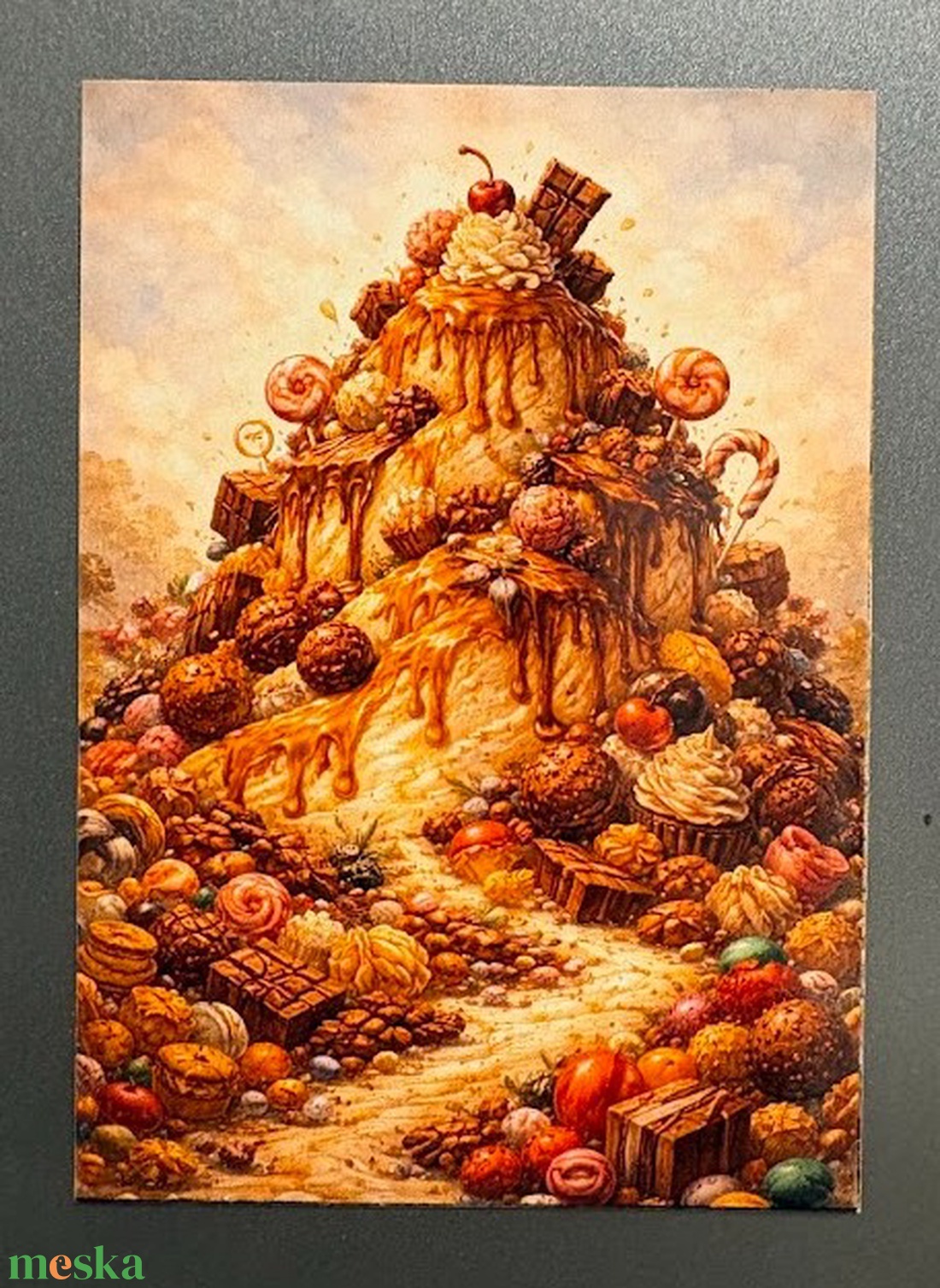 Hűtőmágnes - Cukorhegy - otthon & életmód - konyhafelszerelés, tálalás - konyhai dekoráció - hűtőmágnes - Meska.hu