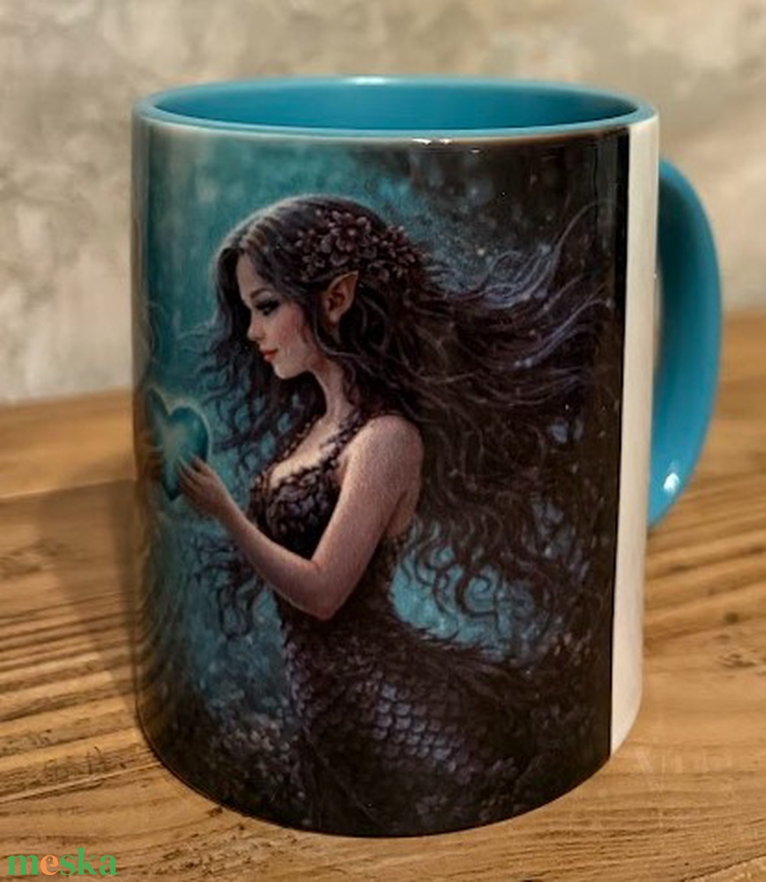 Szerelmes sellő lányok az óceánban bögre - otthon & életmód - konyhafelszerelés, tálalás - tálalás - bögre & csésze - Meska.hu