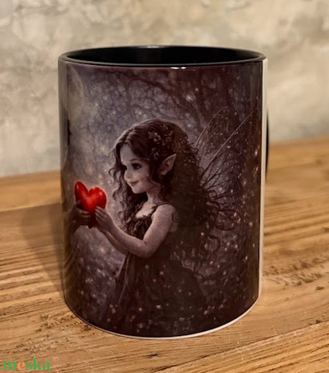 Gótikus tündérgyerekek szerelme bögre - otthon & életmód - konyhafelszerelés, tálalás - tálalás - bögre & csésze - Meska.hu