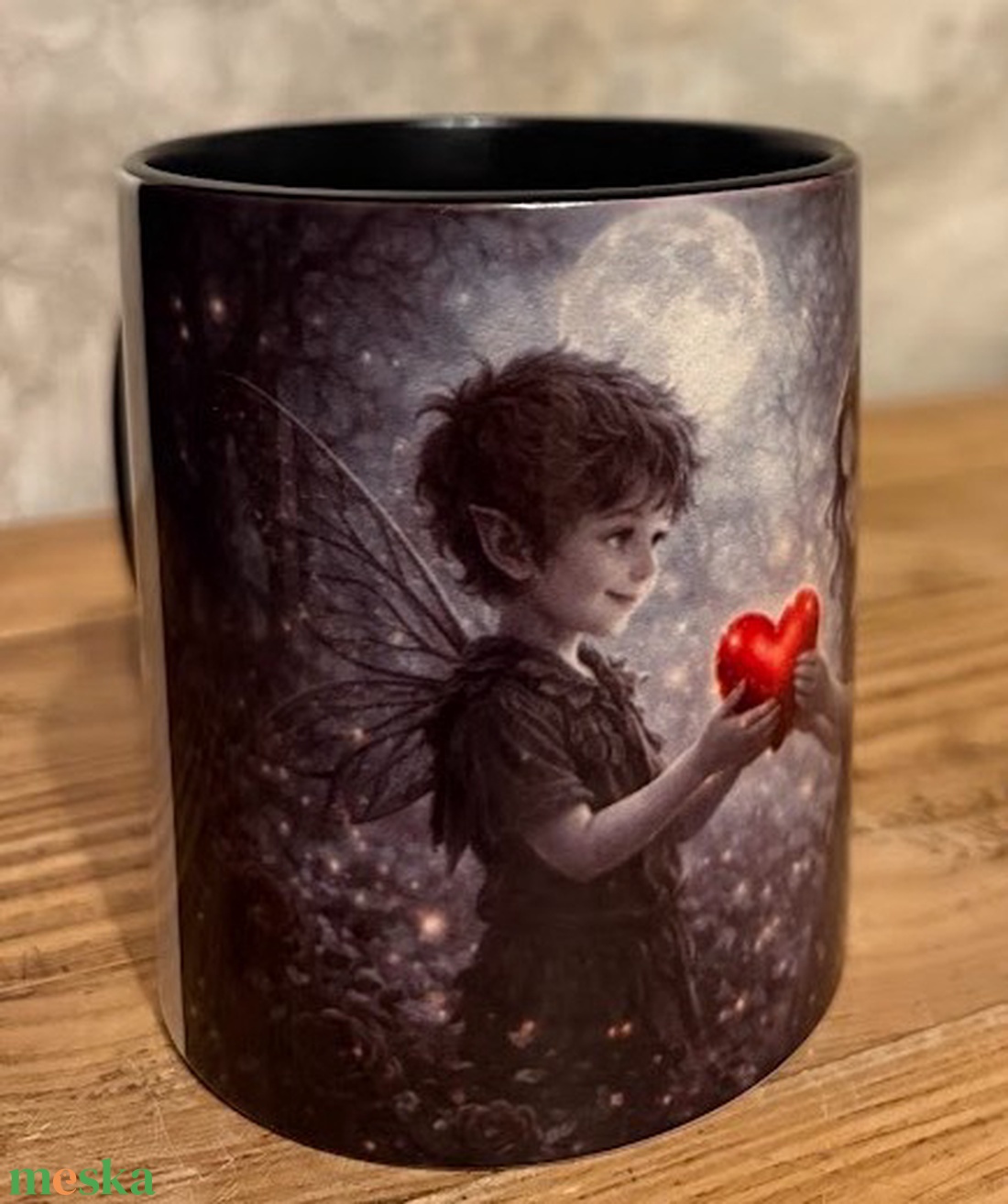Gótikus tündérgyerekek szerelme bögre - otthon & életmód - konyhafelszerelés, tálalás - tálalás - bögre & csésze - Meska.hu
