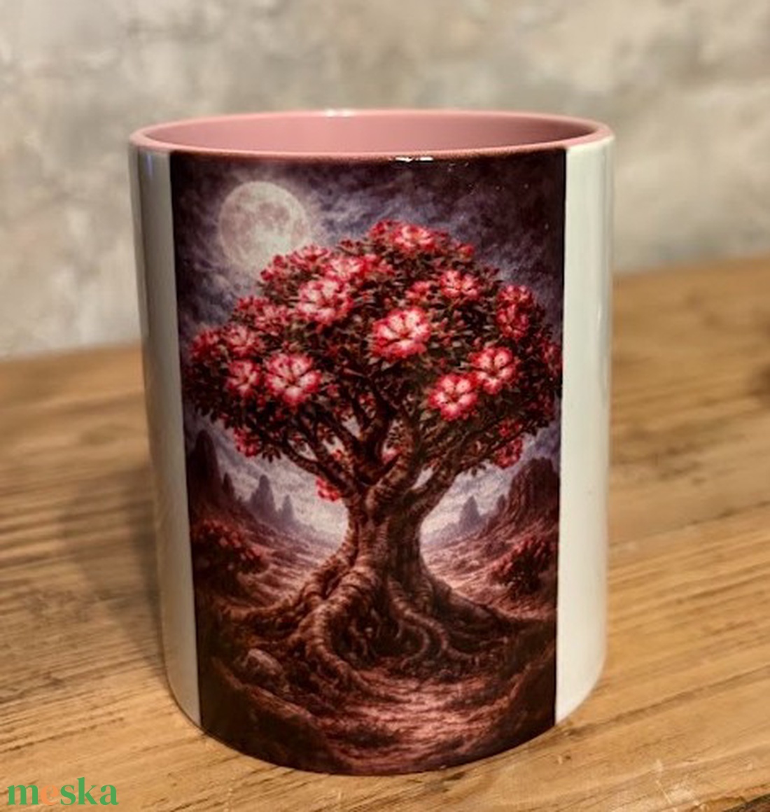 Gótikus sivatagi rózsa bögre - otthon & életmód - konyhafelszerelés, tálalás - tálalás - bögre & csésze - Meska.hu