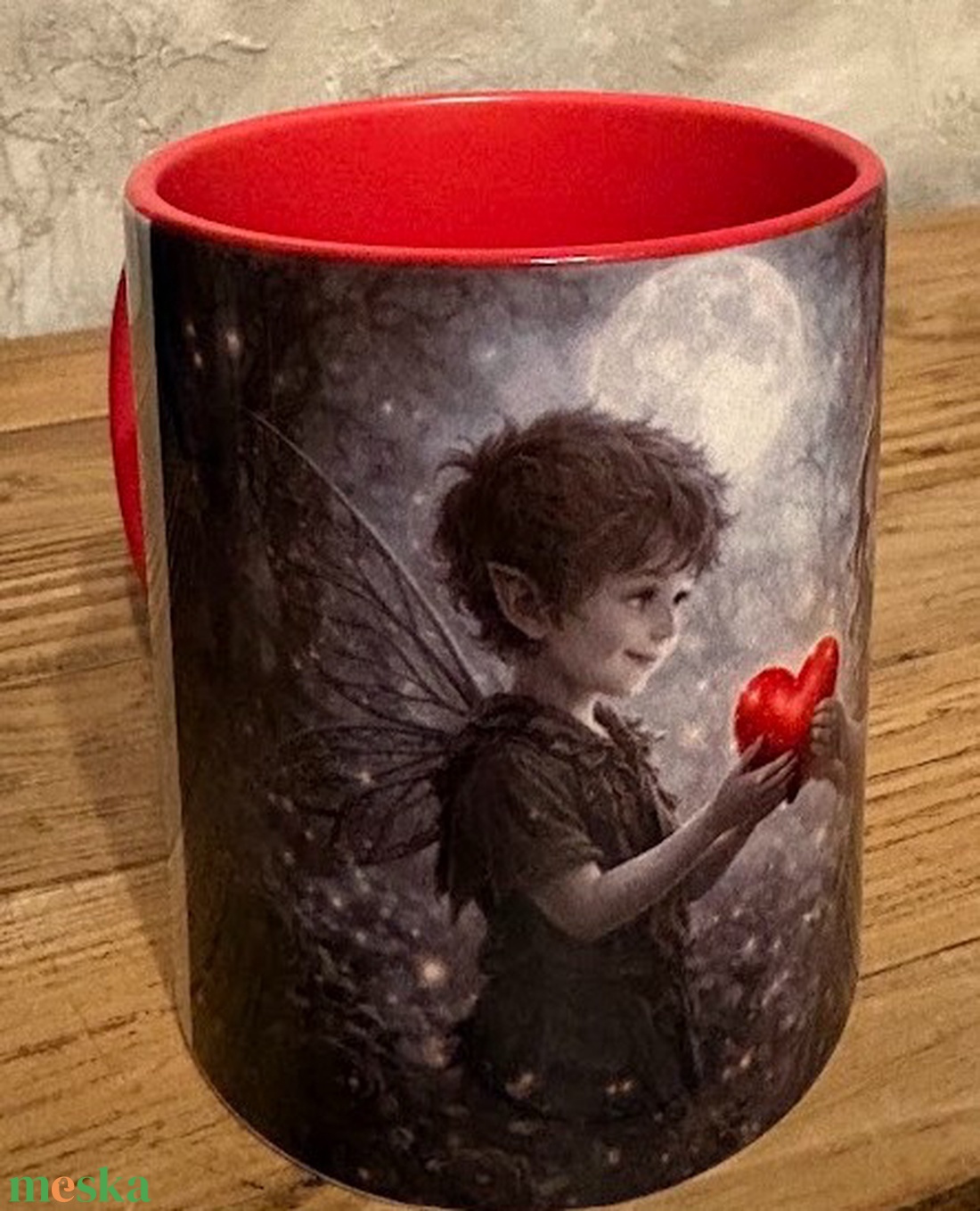 Gótikus tündérgyerekek szerelme bögre - otthon & életmód - konyhafelszerelés, tálalás - tálalás - bögre & csésze - Meska.hu