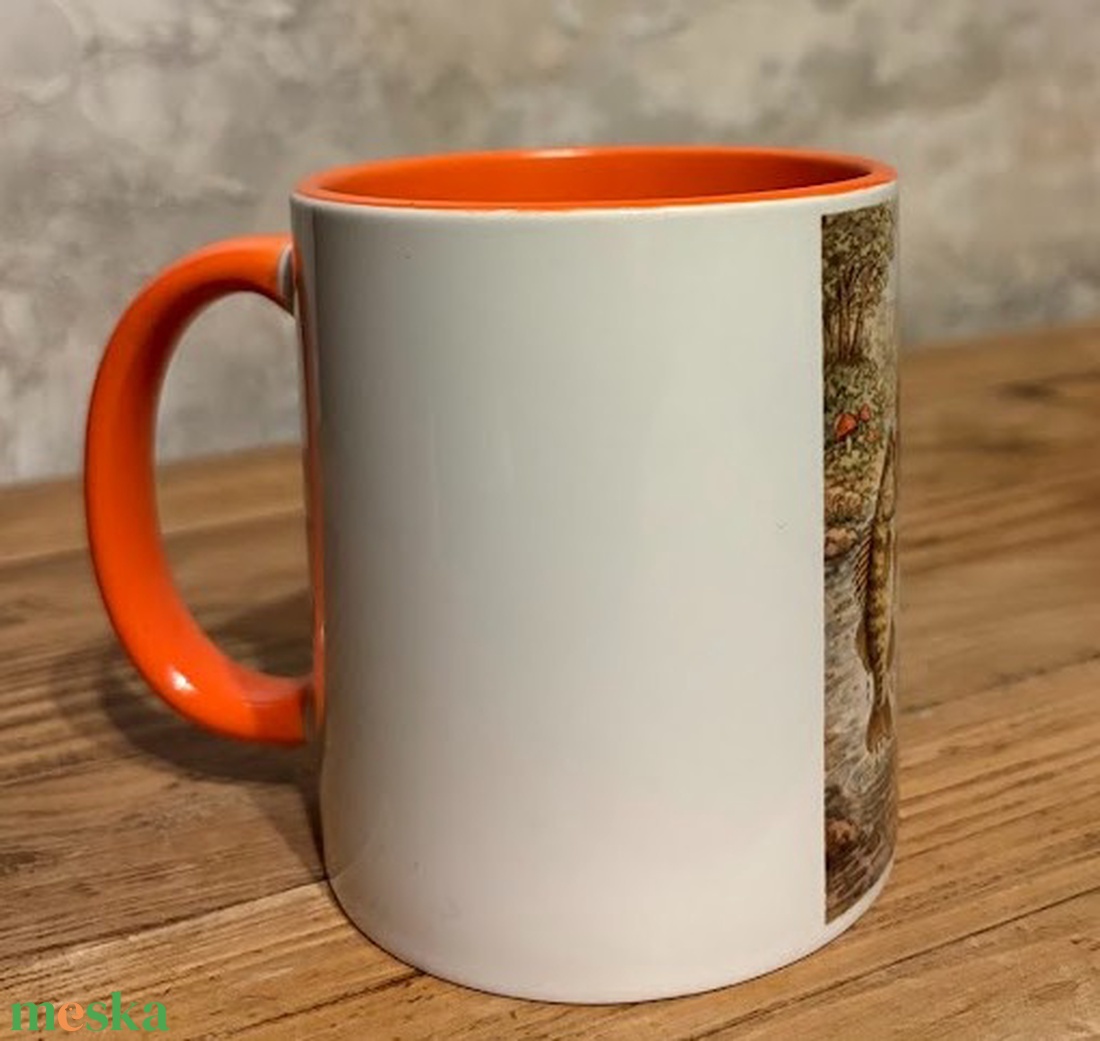 Törpe süllőt fog a patakban - otthon & életmód - konyhafelszerelés, tálalás - tálalás - bögre & csésze - Meska.hu