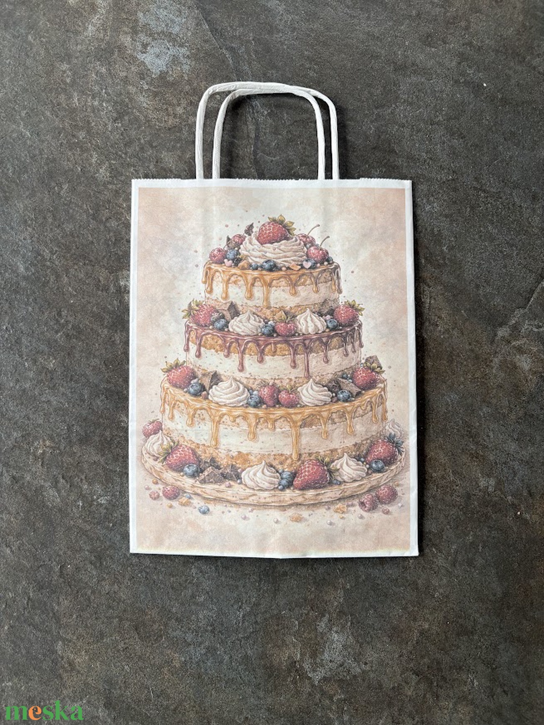 Ajándéktasak - Csodatorta - otthon & életmód - papír, írószer - ajándékozás kellékei - ajándékzsák, csomagolás - Meska.hu