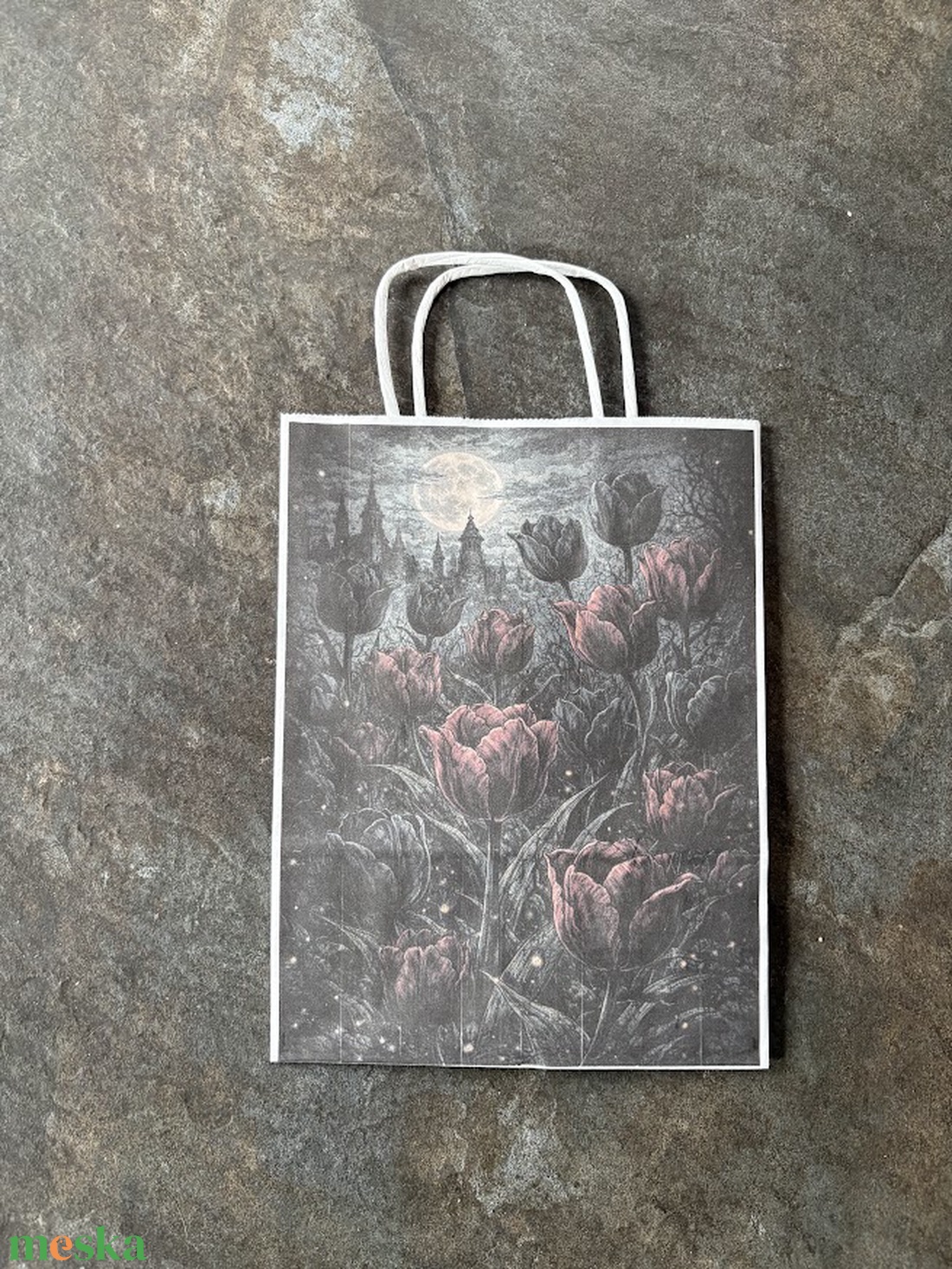Ajándéktasak - Gótikus tulipánok - otthon & életmód - papír, írószer - ajándékozás kellékei - ajándékzsák, csomagolás - Meska.hu