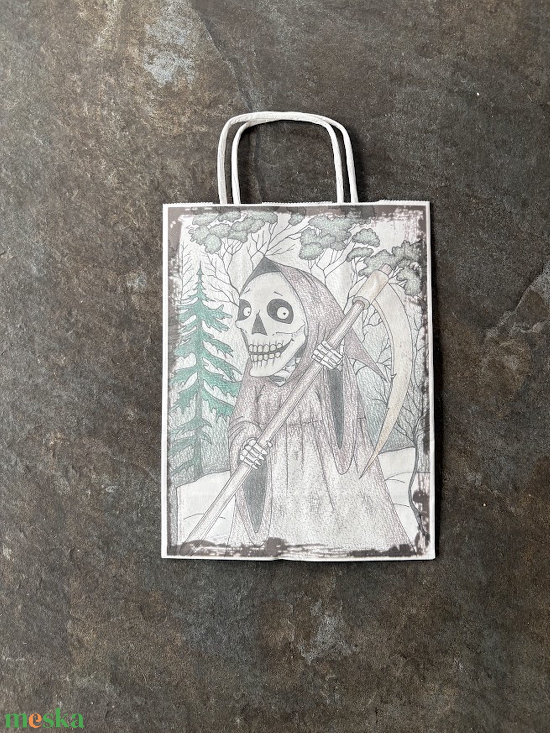 Ajándéktasak - A Kaszás - otthon & életmód - papír, írószer - ajándékozás kellékei - ajándékzsák, csomagolás - Meska.hu