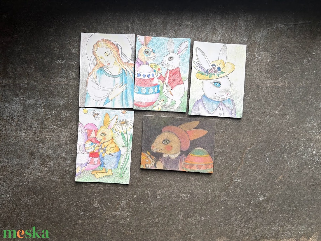 5 db képeslap � szabadon választható, kedvezményes csomag - otthon & életmód - papír, írószer - ajándékozás kellékei - képeslap, üdvözlőlap - Meska.hu