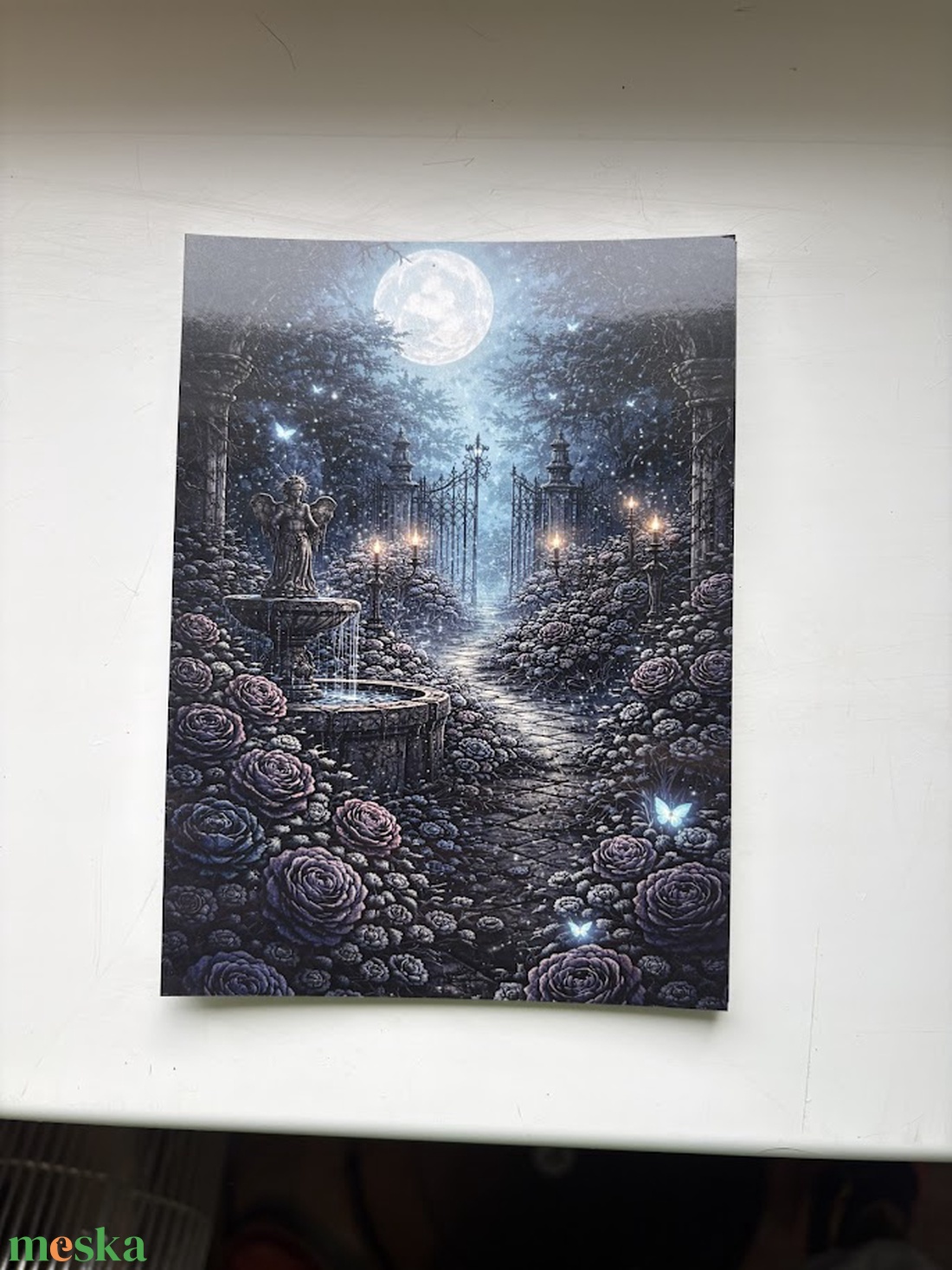 Képeslap - gótikus rózsakert - otthon & életmód - papír, írószer - ajándékozás kellékei - képeslap, üdvözlőlap - Meska.hu