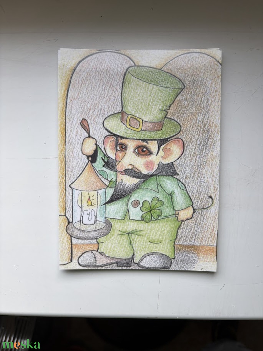 Képeslap - Szent Patrik - otthon & életmód - papír, írószer - ajándékozás kellékei - képeslap, üdvözlőlap - Meska.hu