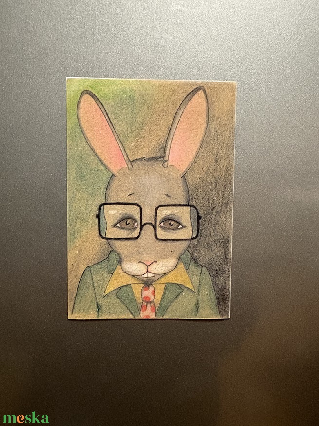 Hűtőmágnes - Húsvéti nyúl - otthon & életmód - konyhafelszerelés, tálalás - konyhai dekoráció - hűtőmágnes - Meska.hu