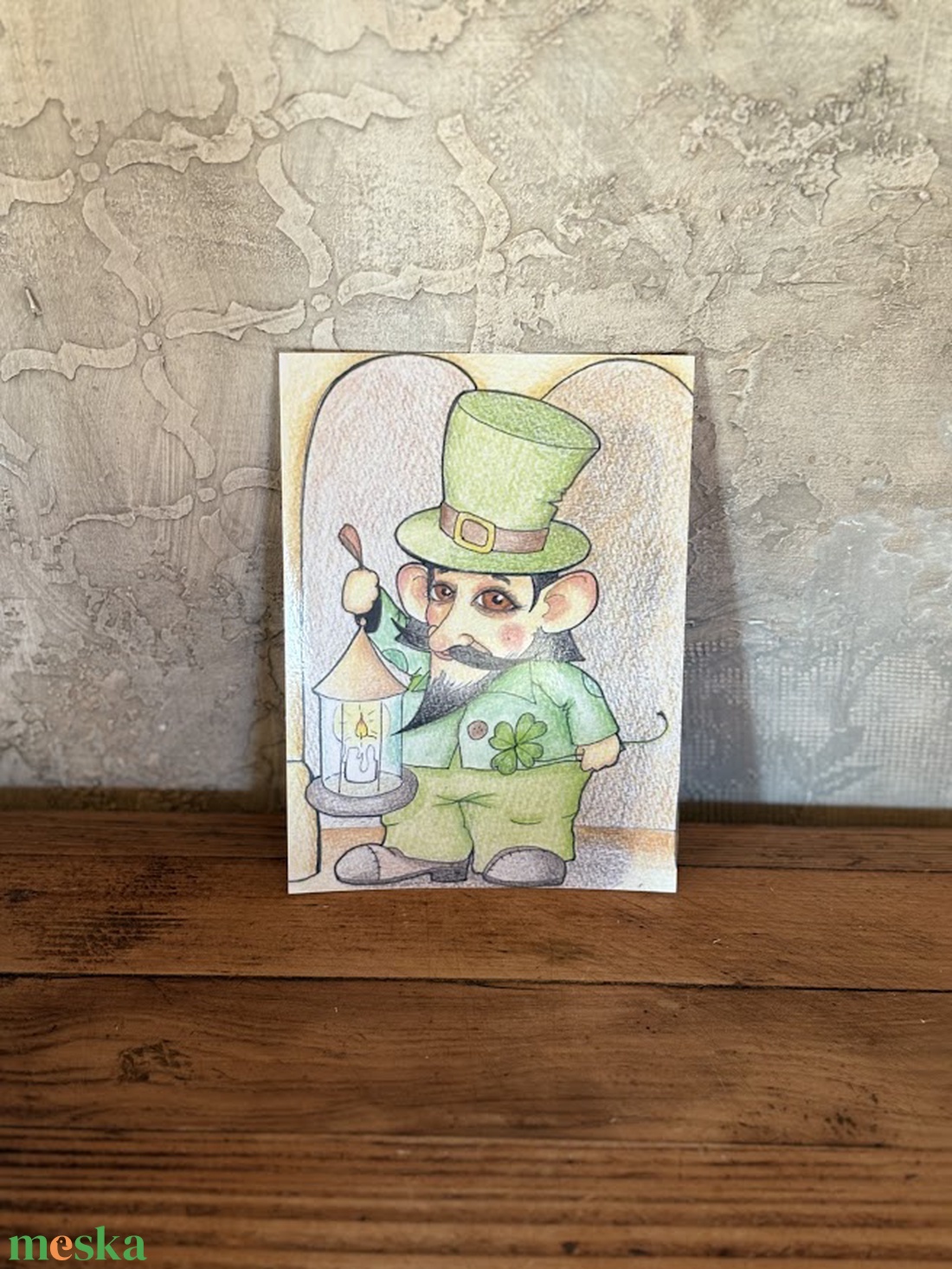 Képeslap - Szent Patrik - otthon & életmód - papír, írószer - ajándékozás kellékei - képeslap, üdvözlőlap - Meska.hu